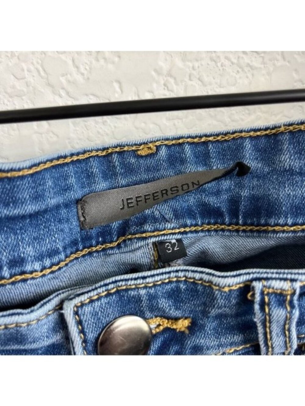 ASOS Jefferson Distressed Blue Ripped Jeans - Picture 8 of 12
